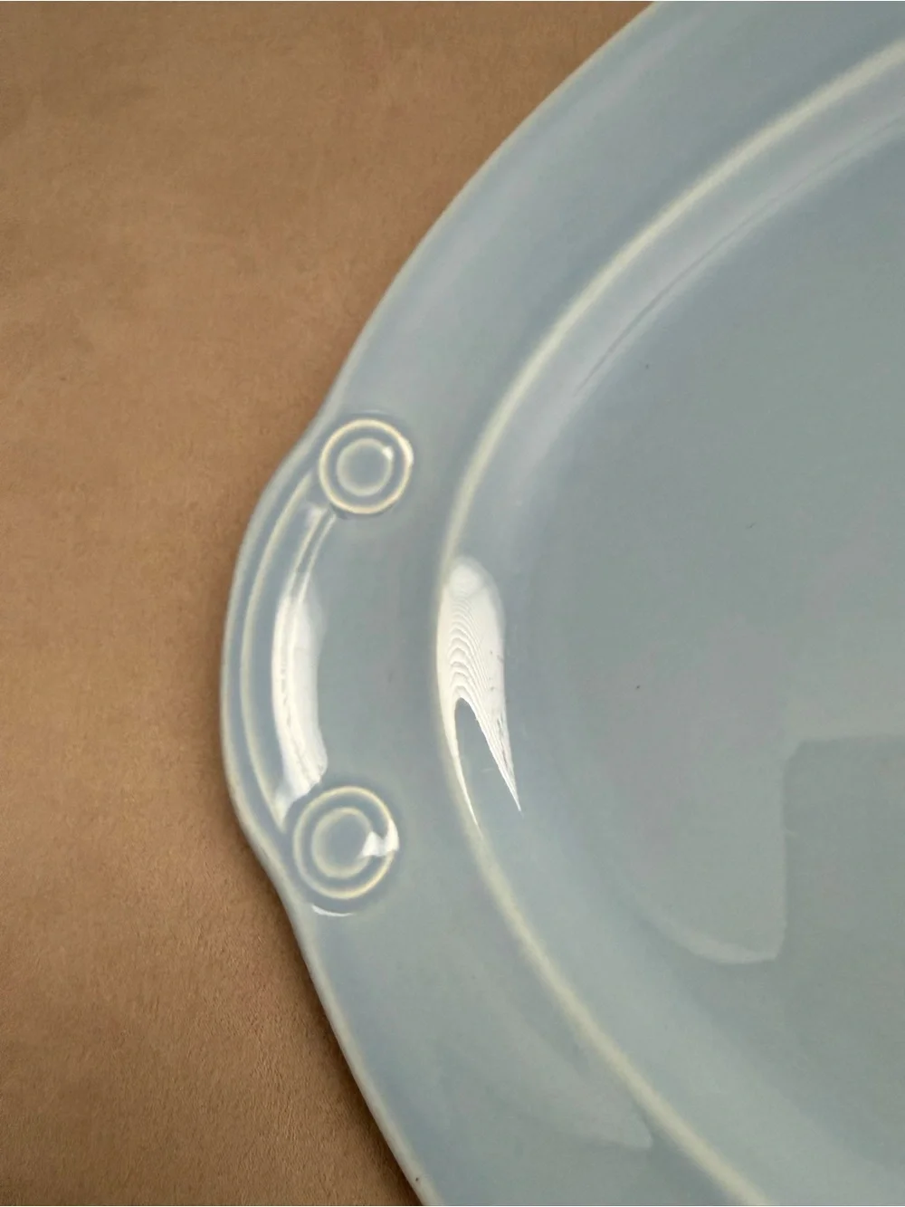 Taylor Smith Taylor USA Vintage LURAY PASTELS BLUE Oval Serving Platter 13”x9.75